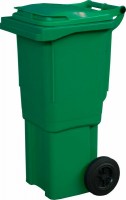 Пластиковый мусорный контейнер 60л с крышкой