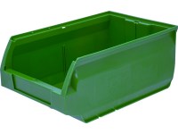 Пластиковый складской лоток 350х230х150, зеленый