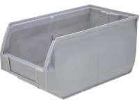 Пластиковый ящик для склада 400х230х200, серый