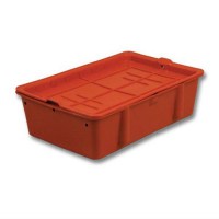 Ящик пластиковый сырково-творожный с крышкой 500х330х150