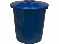 Мусорный бак 50 литров синий пластиковый