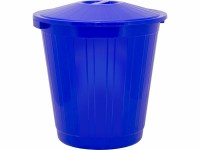 Пластиковый мусорный бак 70 литров, синий