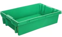 Ящик сплошной 600х400х152 морозостойкий зелёный